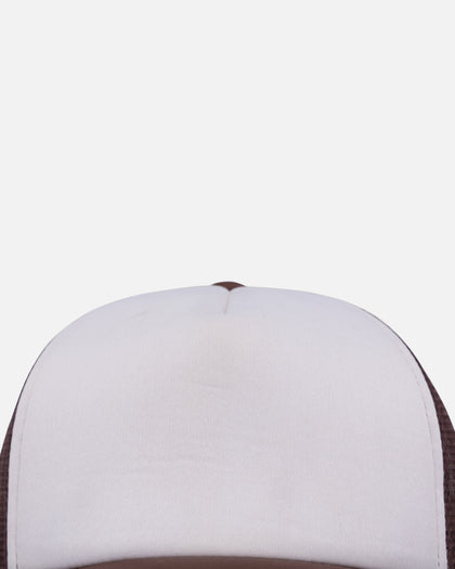 Goat Crew Trucker Mesh Cap White/Brown