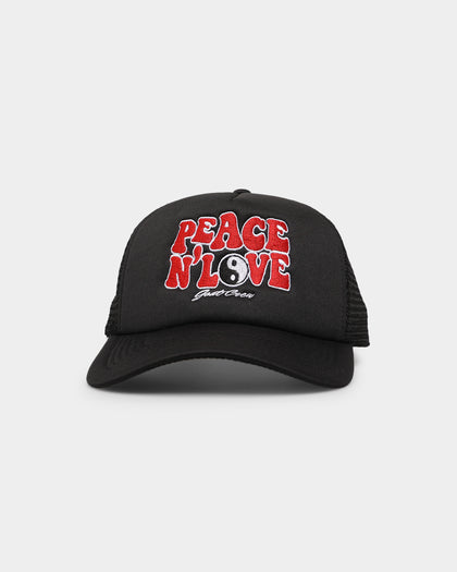 Goat Crew Peace N Love Trucker Snapback Black