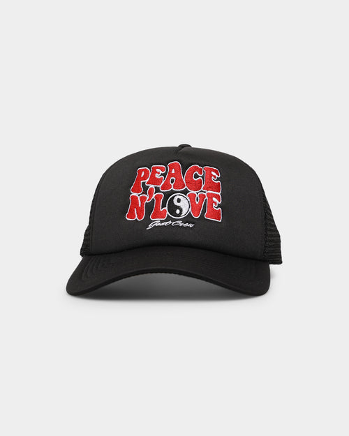Goat Crew Peace N Love Trucker Snapback Black