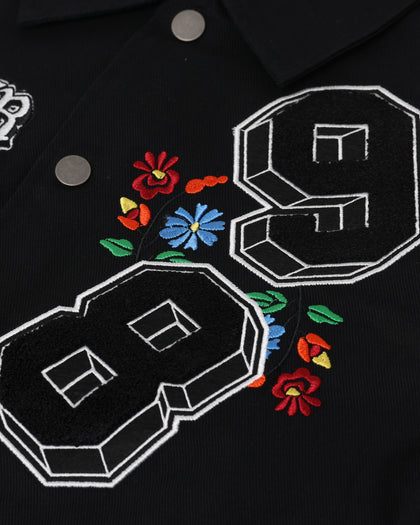 Loiter Flaws Varsity Jacket Black/White