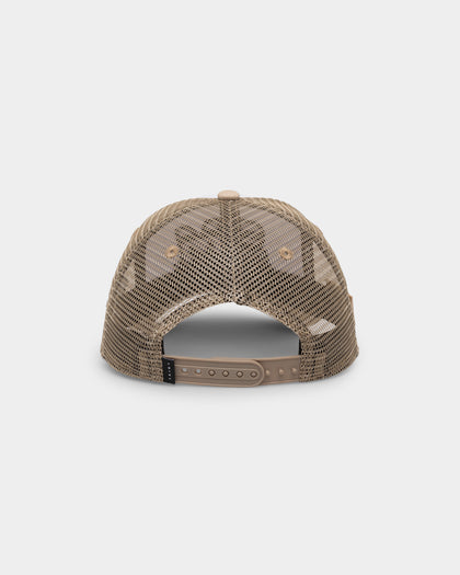 Saint Morta Moto Trucker Snapback Stone/White