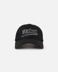 Saint Morta All Star Embroidered 6 Panel Strapback Black/White