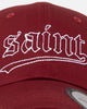 Saint Morta All Star Embroidered 6 Panel Strapback Maroon/White