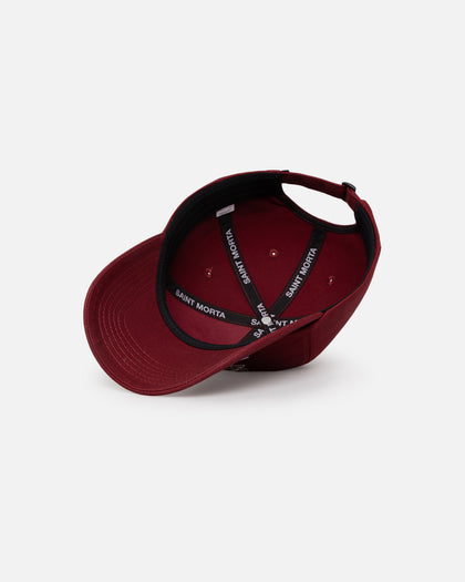 Saint Morta All Star Embroidered 6 Panel Strapback Maroon/White