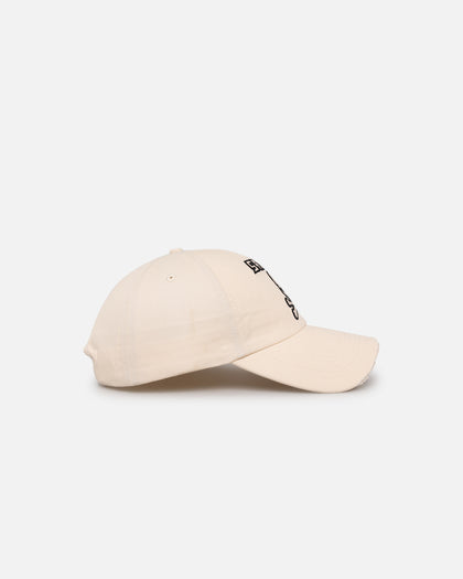 Saint Morta Skull And Bones 6 Panel Strapback Off White