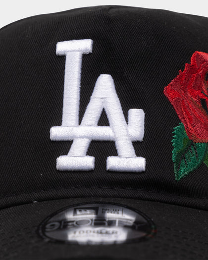 New Era Kids' Los Angeles Dodgers 9FORTY A-Frame Elastic Strapback Black/Rose