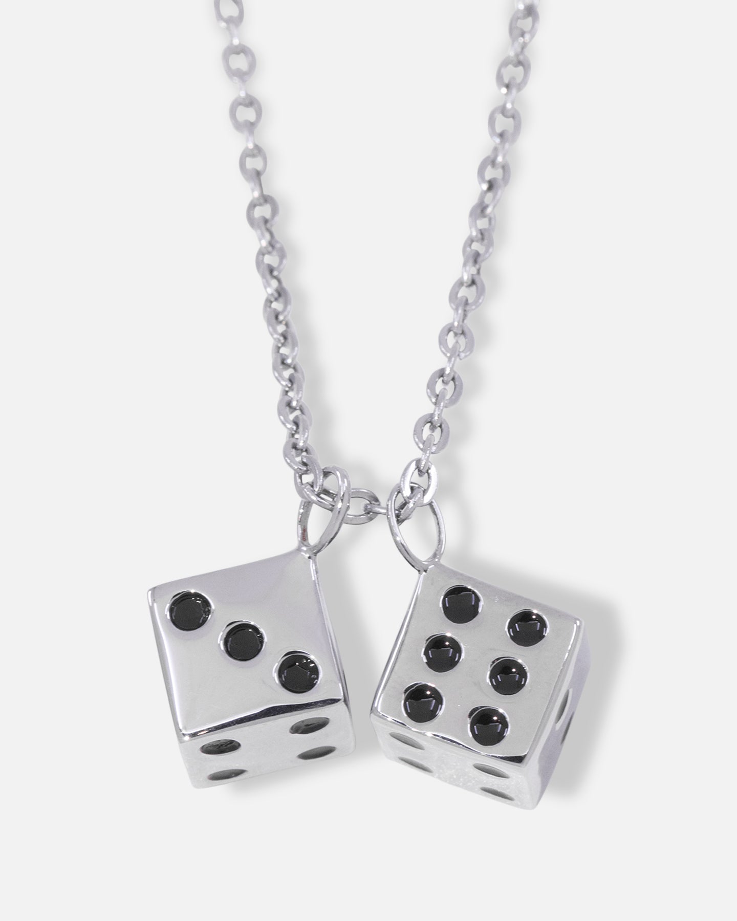 Saint Morta Dice Pendant Chain White Gold | Culture Kings US