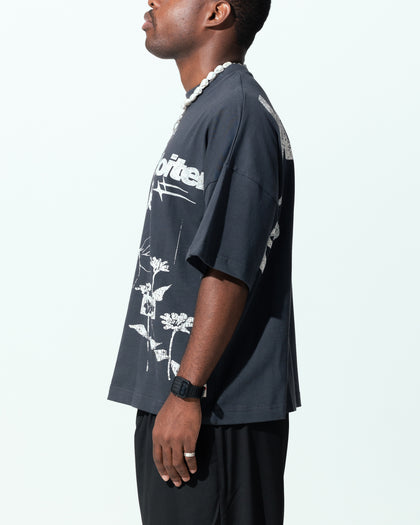 Loiter Flowerbed Box T-Shirt Charcoal