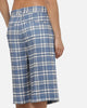Carre Heritage Pleated Shorts Blue-plaid
