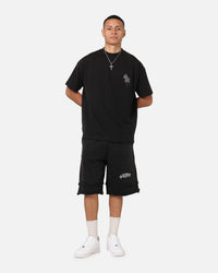 Saint Morta Fray Boxy T-Shirt Vintage Black