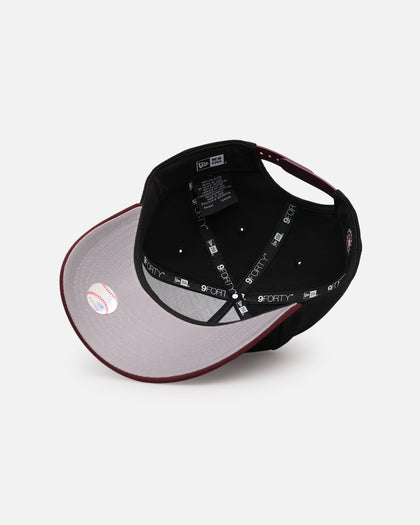 New Era Atlanta Braves 'Burgundy Hearts' 9FORTY A-Frame Snapback Black/Maroon