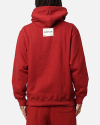 Daniel Patrick Surplus Logo Hoodie Maroon/Yellow