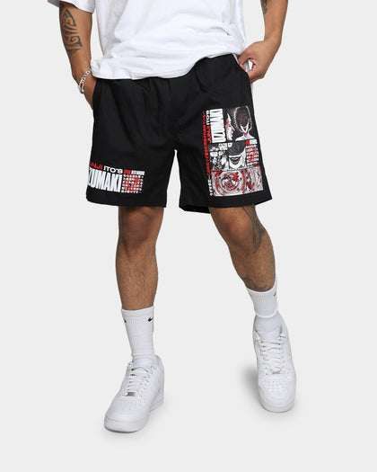 Goat Crew X Uzumaki Shorts Black