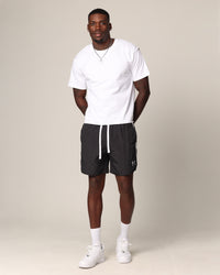 Saint Morta Relic Nylon Shorts Black/White