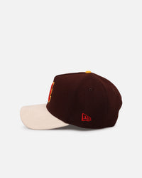 New Era Atlanta Braves 'Members Only' 9FORTY A-Frame Snapback Brown