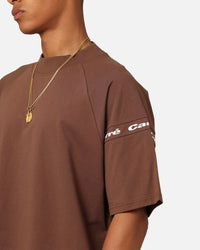 Carre Prime Oversized Raglan T-Shirt Dark Brown