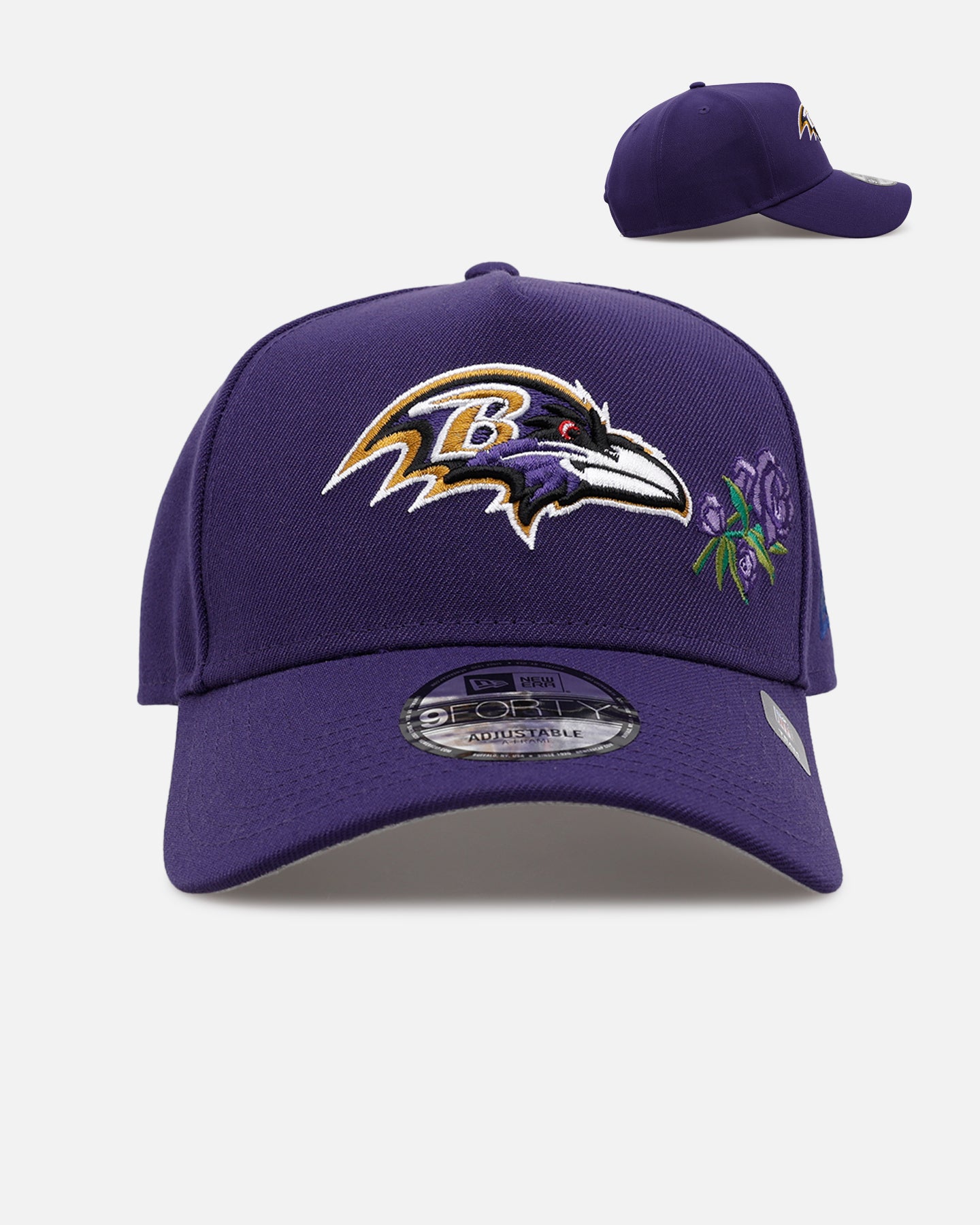 New Era Baltimore Ravens 'Purple Rose' 9FORTY A-Frame Snapback