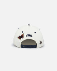 New Era X Felt Atlanta Braves 9FIFTY Snapback Chrome White