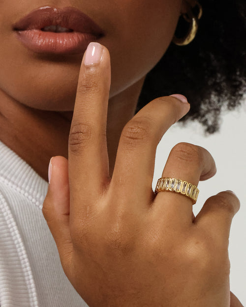 Raising Hell Women's Light Catcher Ring Gold