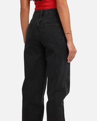 XXIII Women's High Rise Relaxed Jeans Washed Black