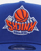 New Era New York Knicks 'Upside Down NBA' 9FORTY A-Frame Snapback Blue