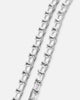 Saint Morta Landscape Baguette Chain Iced White Gold