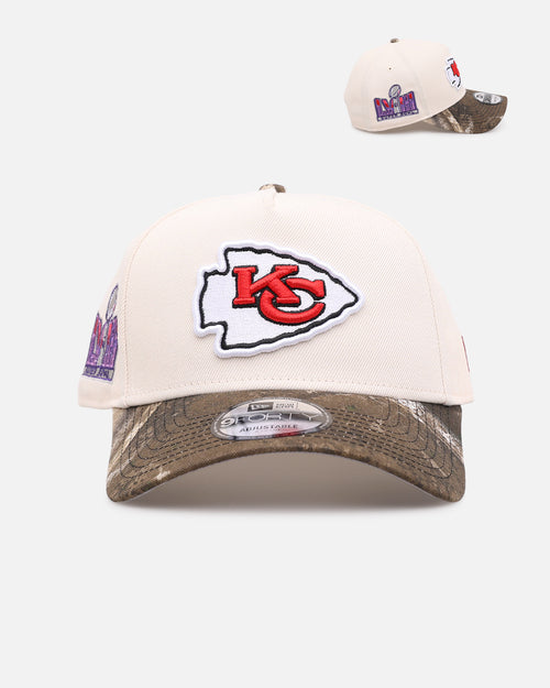 New Era Kansas City Chiefs 'Realtree Visor' 9FORTY A-Frame Snapback Cream/Camo