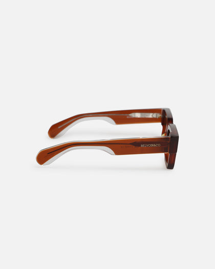Belvior & Co Arlo Sunglasses Tan/Yellow