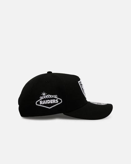 New Era Las Vegas Raiders 'Black And White' 9FORTY A-Frame Snapback Black/White