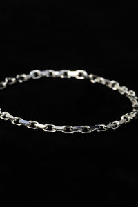 House Of Auric Straight Cut Cable Bracelet Sterling Silver