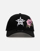 New Era Houston Astros 'Pink Rose Embroidery' 9FORTY A-Frame Snapback Black/Pink