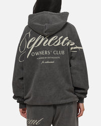 Represent Owners Club Script Hoodie Vintage Grey