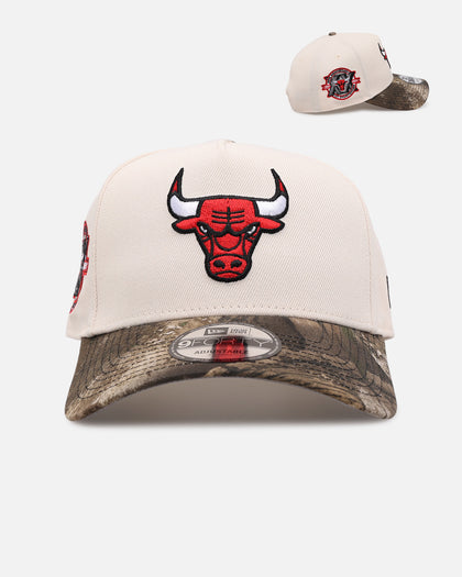 New Era Chicago Bulls 'Realtree Visor' 9FORTY A-Frame Snapback Cream/Camo