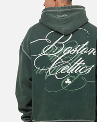 Mitchell & Ness Boston Celtics Star Script Hoodie Pine Green