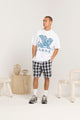 Carre Daily Shorts Black Plaid