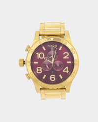 Nixon X Culture Kings 51-30 Chrono Gold/Oxblood