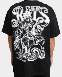 Rats Get Fat Divide And Conquer T-Shirt Black