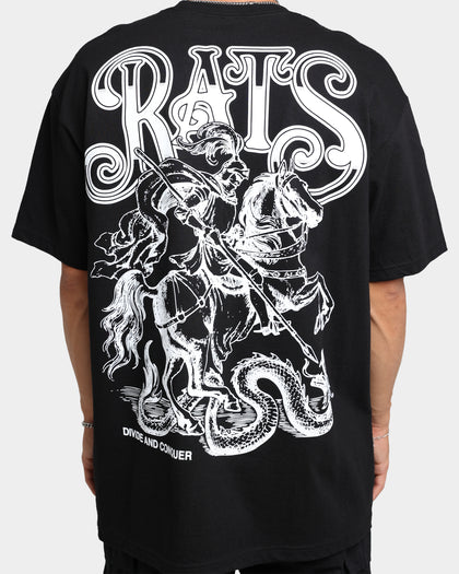 Rats Get Fat Divide And Conquer T-Shirt Black