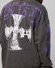 Loiter Angel Number Long Sleeve T-Shirt Charcoal
