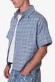 MNML Plaid Poplin Cropped Shirt