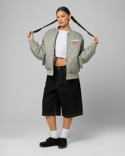 Loiter Kraven Reversible Bomber Jacket Green
