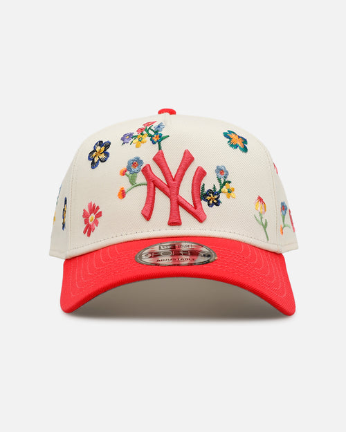 New Era New York Yankees Summer Flowers 3.0 9FORTY A-Frame Snapback Pink