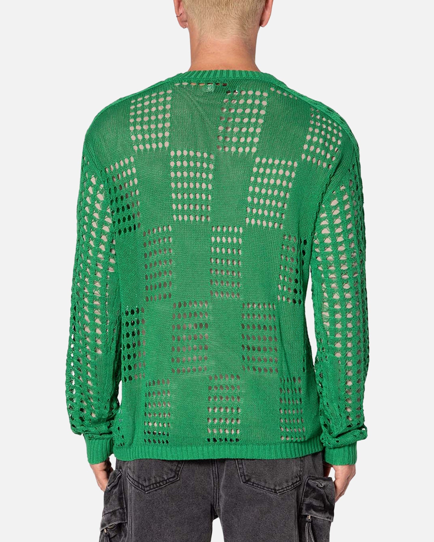 MNML Crochet Knit Sweater Green | Culture Kings US