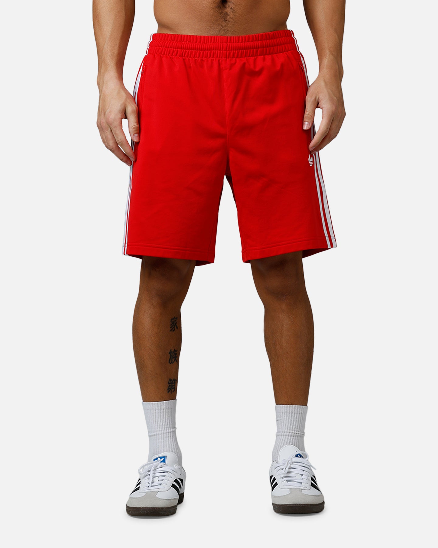 Adidas Firebird Shorts Red/White | Culture Kings US