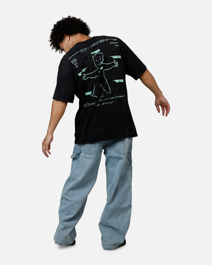 73Studio X Fallout Pipboy T-Shirt Black Acidwash