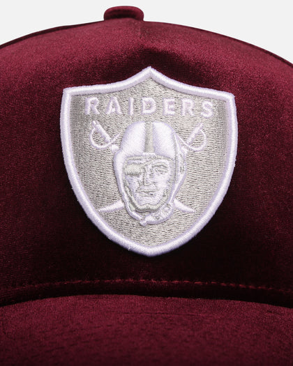 New Era Las Vegas Raiders 'Velvet Dreams' 9FORTY A-Frame Snapback Maroon/Grey