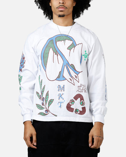 Market Peace Practice Long Sleeve T-Shirt White