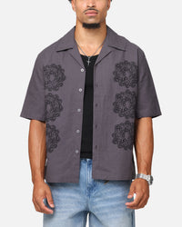 Saint Morta Gardenia Button Up Shirt Black Shadow