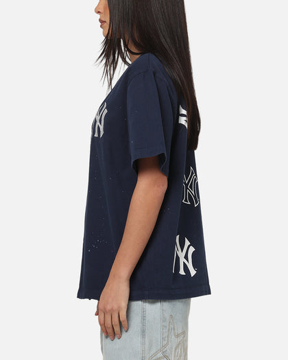 Majestic Athletic New York Yankees Splat Baseball T-Shirt Indigo