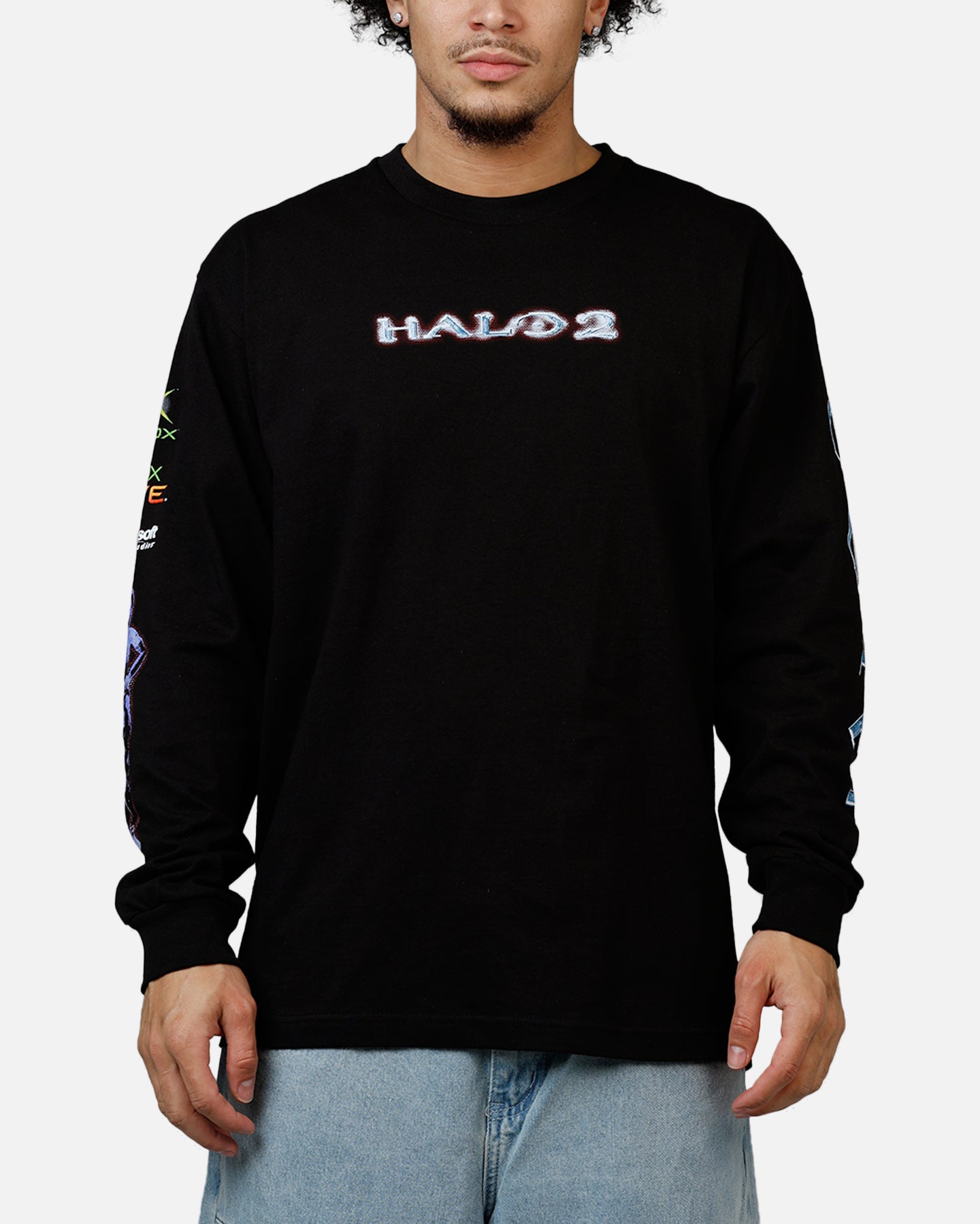 73Studio X Halo Halo 2 Spartan 117 Long Sleeve T-Shirt Black